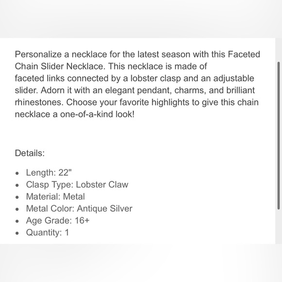 I love u in sign language on a faceted chain necklace - Picture 7 of 8